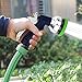 TedGem 9 Spray Pattern Garden Hose Nozzle - Aluminum Heavy Duty Professional High Pressure Hand Sprayer TPR Skid-Resistant Hose Sprayer for Car Washing, Garden Watering, Pet Showering, Cleaning