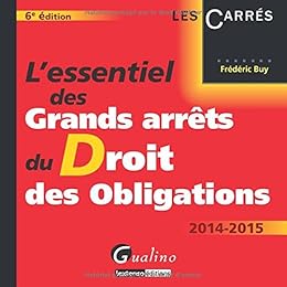 L' essentiel des grands arrêts du droit des obligations