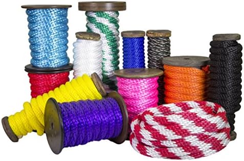 Ravenox Solid Braid Utility Rope | Made in the USA | All Purpose Solid Braid MFP Derby Cord for Crafts, Sports, Landscaping, Horse Tack, Pets & Décor | Dozens of Colors & Diameters of Rope by the Foot