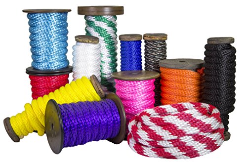 Ravenox Solid Braid Utility Rope | Made in the USA | All Purpose Solid Braid MFP Derby Cord for Crafts, Sports, Landscaping, Horse Tack, Pets & Décor | Dozens of Colors & Diameters of Rope by the Foot
