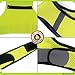 Reflective Running Vest - 360° High Visibility Yellow Safety Vest with Adjustable Side Closure and Inside Pocket - Small