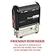 ExcelMark Friendly Reminder OVERDUE - Self Inking Bill Collection Stamp in Red Ink