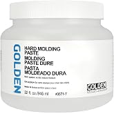GOLDEN Hard Molding Paste, 32 fl. oz. Jar, Professional Acrylic Paste Medium, Semi-Opaque