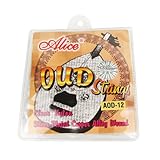 Musiclily Alice Nylon and Silver-Plated Wound 12 String Oud Strings Set