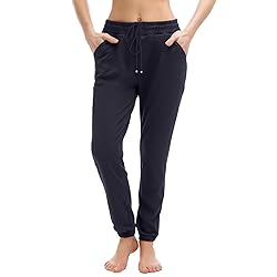 Walifrey Womens Joggers with Pockets, Drawstring