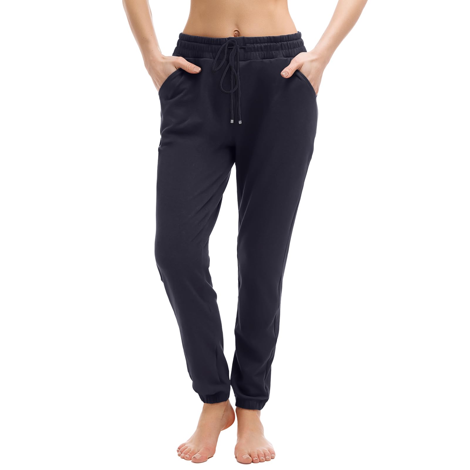 Walifrey Womens Joggers with Pockets, Drawstring