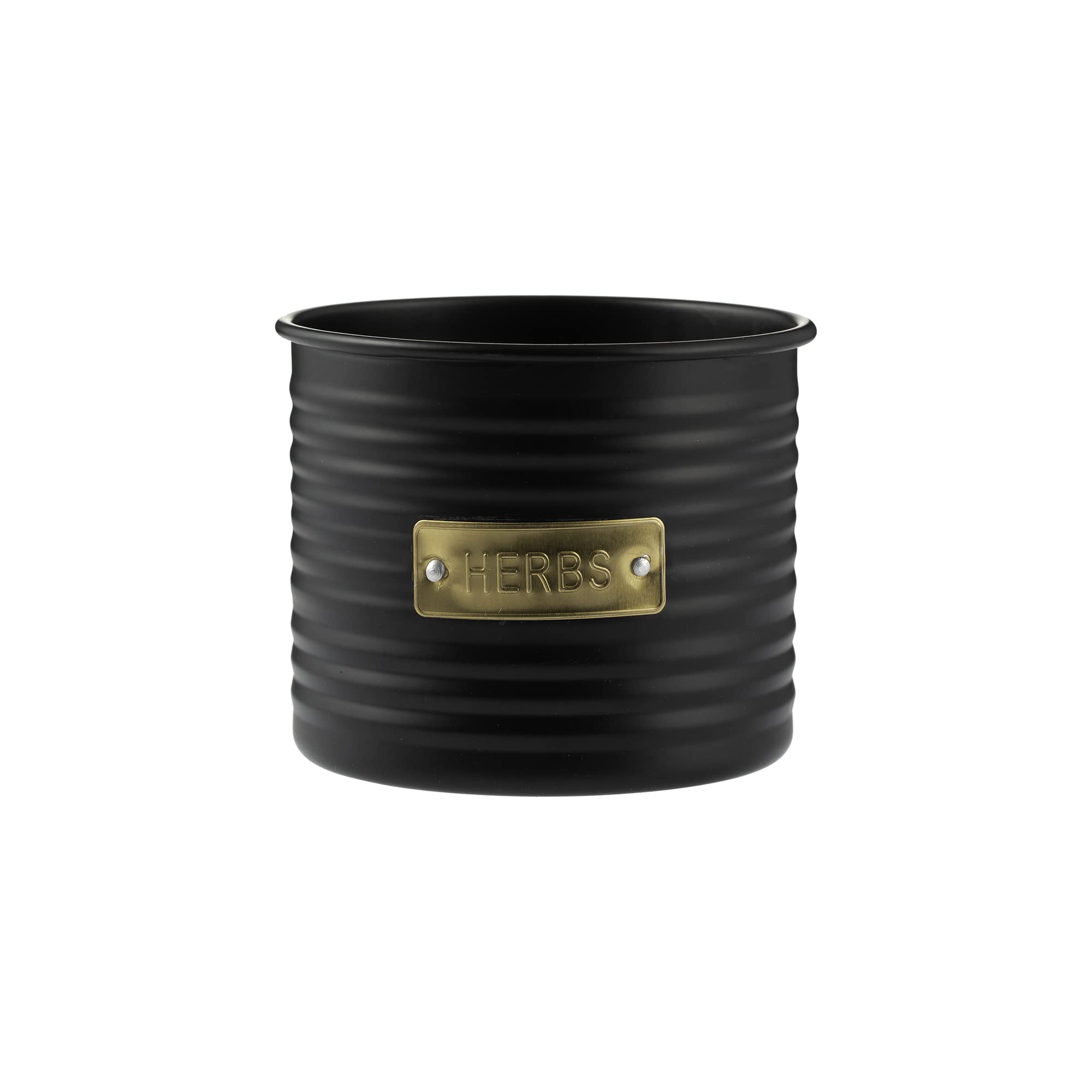 Typhoon Otto Black Herb Flower Pot