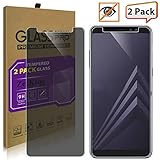 [2-Pack]Samsung Galaxy A5 2018/A8 2018 Privacy Anti-Spy Glass Screen Protector, ZeKing 0.33mm 2.5D Edge 9H Hardness [Anti Scratch][Anti-Fingerprint] Bubble Free, Lifetime Replacement Warranty