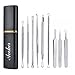 Blackhead Acne Remover Kit, Aooher 9pcs Stainless Steel Blemish and Comedones Extractor Tool Set for Treating Blackhead Whitehead Acne Pimples