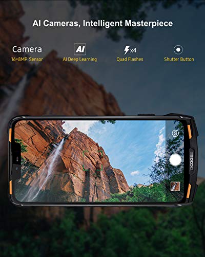 DOOGEE-S90-C-Robusto-Smartphone-Antigolpes-Todoterreno618-Pulgada-IP68IP69K-Impermeable-Android-90-Telefonos-Movil-Libres-Dual-SIM-4128GB10050mAh-Power-Modular-Incluido1688MPNFCGPS-Negro