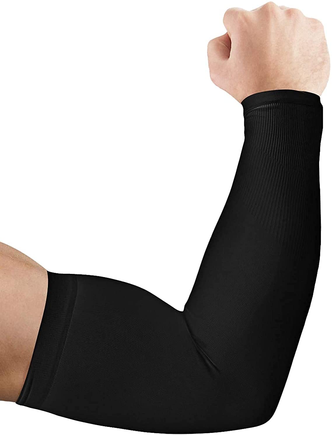 Ruiuzioong Cooling Arm Sleeves UV Protection Arm Sleeves Cooling Repellent Arm Cover Sun-Protection for Cycling, Driving, Outdoor Sports, Golf, Basketball Sleeves for Men Women (Black) โ image 1