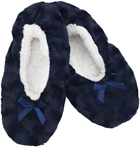 Foxbury Textured Plush Slipper Socks Pumps