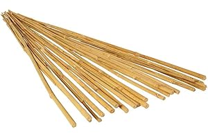 Hydrofarm HGBB4 4' Natural Bamboo Stake, Pack of 25