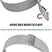 hooroor Compatible with Fit bit Versa Bands Women Men, Milanese Loop Stainless Steel Metal Sport Bracelet Strap Magnet Lock Wristbands Replacement for Fit bit Versa Smart Watch (Silver, Small)