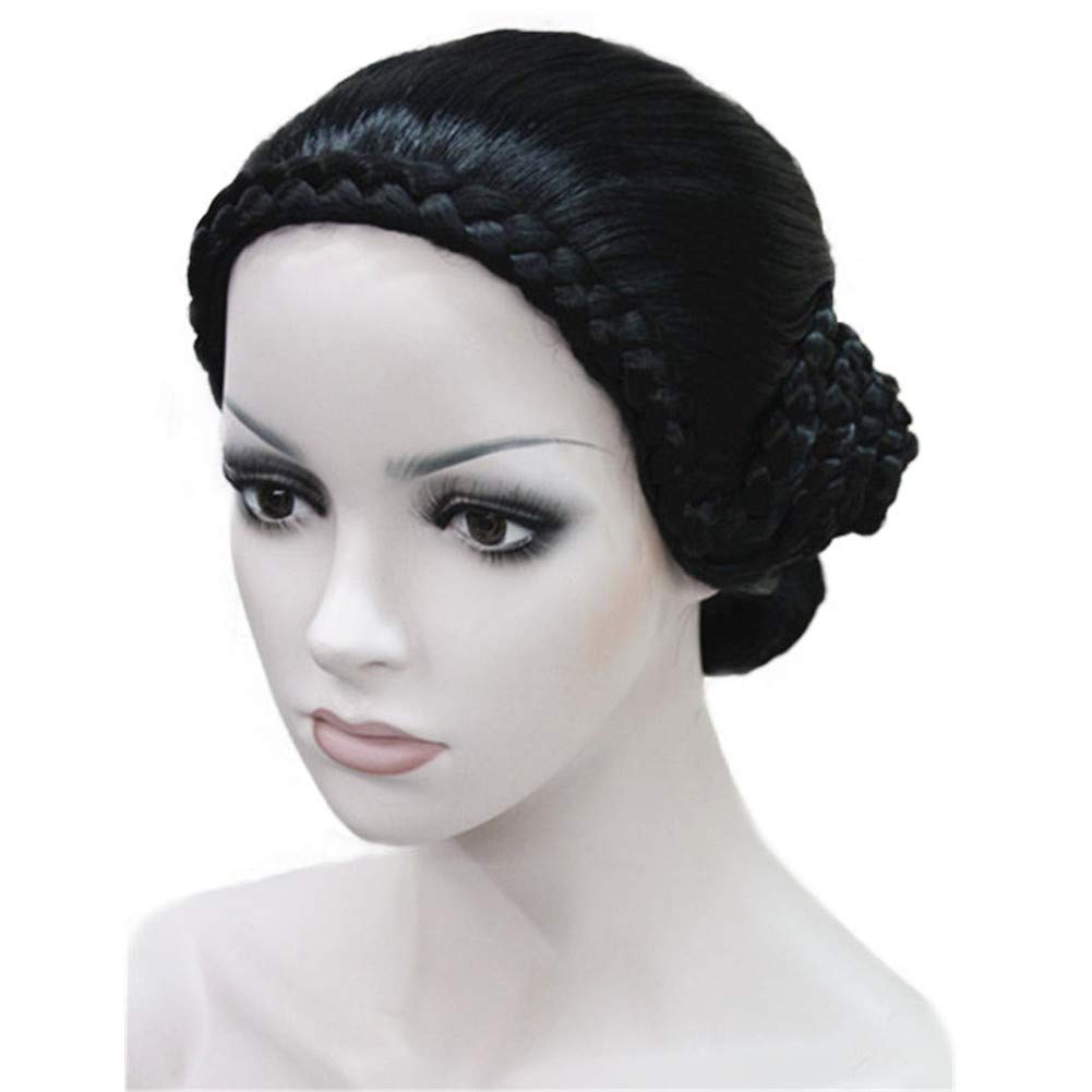 Photo 1 of Aimole Braid Updo Bun Wig Black Wigs Synthetic Cosplay Women Hair