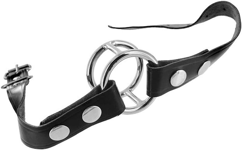 XR Brands Deep Throat Gag, Black, Small/Medium
