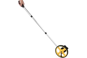 Portable Measuring Wheel, Distance WheelMeasurer Roller for Multiple Purpose B07v71q34w B07r9s71j7 0~9999.9m (Small Wheel)