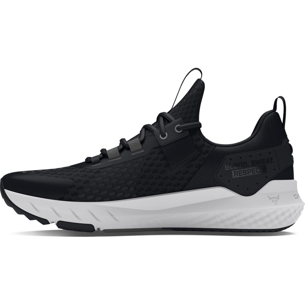 Under Armour Men's Project Rock Blood Sweat Respect 4, (001) Black/Castlerock/White, 7, US Image Under Armour Men's Project Rock Blood Sweat Respect 4, (001) Black/Castlerock/White, 7, US Image