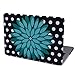 HDE Hard Shell Case for MacBook Pro 13 Inch (Retina Models: A1425 / A1502), Teal Flower
