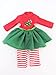 American Fashion World Candy Cane Tutu Dress Set for 14-Inch Dolls | Leggings Included |Premium Quality & Trendy Design | Dolls Clothes | Outfit Fashions for Dolls for Popular Brands