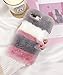 Losin Plush Case Compatible with Apple iPhone 6 Plus/iPhone 6S Plus 5.5 Inch Fashion Luxury Cute Colorful Fuzzy Furry Winter Rabbit Hair Warm Plush Fluffy Fur Soft TPU Back case