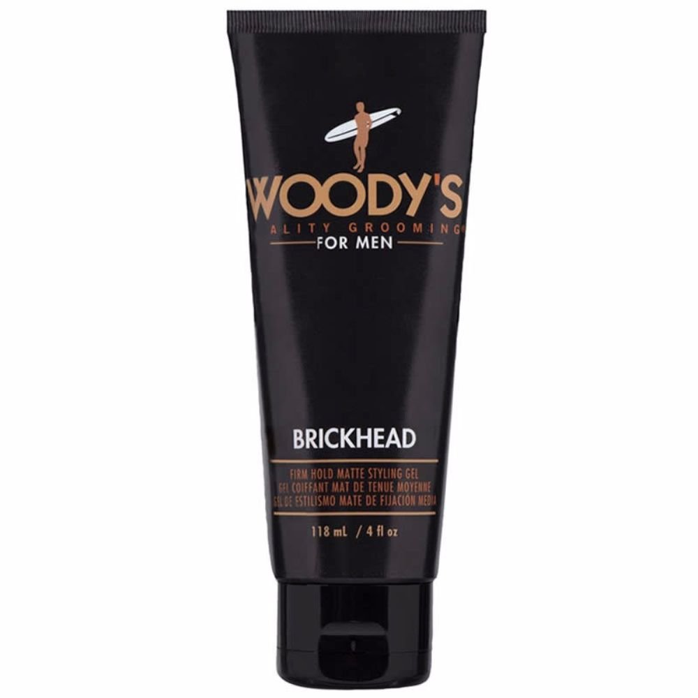 Woodys Brickhead Firm Hold Matte Styling Gel Gel Men 4 oz