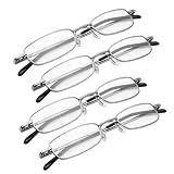 MULTI-PACK Ultra Slim Gunmetal Compact Reading Glasses w/ Portable Tube Case +2.50