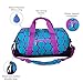 Wildkin Kids Overnighter Duffel Bag – Carry-On Size, Ideal for School & Sleepovers – Big Dot Aqua
