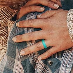 ROQ Silicone Rubber Wedding Ring for Women, Dome