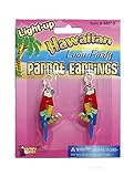 Luau Light Up Parrot Earrings