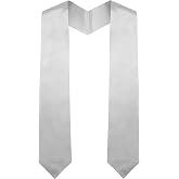 QEYMN Graduation Stole,Plain Graduation Sash Unisex Adults Graduation Stole Class of 2026 2025 for Academic and Choral 70"