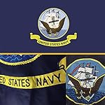 U.S. Navy Flag 3' x 5' Ft 210D Nylon Premium Outdoor Embroidered Flag