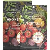 LINDSAY re:natural Vegetable Korean Modeling Mask, Hydrate &amp; Calm, 5x35g | Korean Peel Off Mask with Aloe Vera &amp; Mugwort, Glucose Gel Modeling Pack | Home Spa for Dry Skin | No Bowl Needed