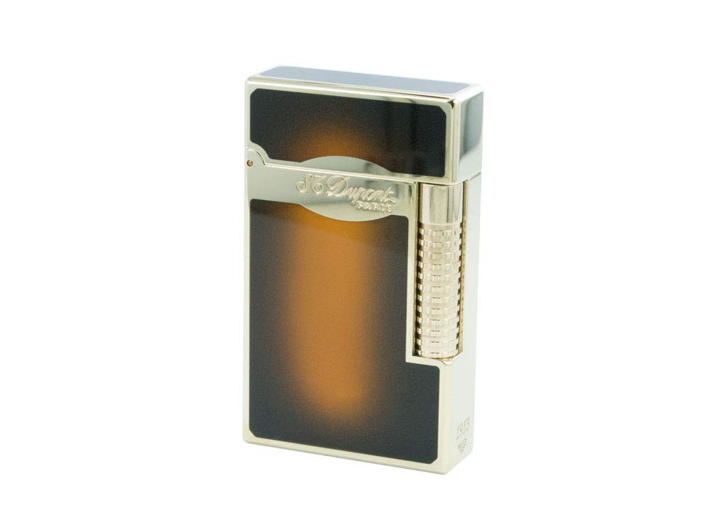 S.T. Dupont D-023012 Le Grand Lighter - Sun Burst Brown/Yellow Gold