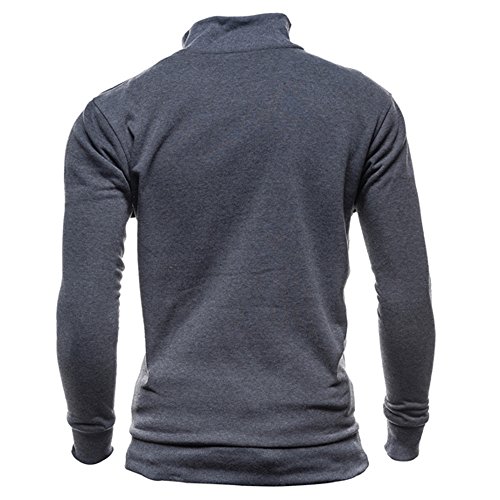 Kemilove Men's Autumn Winter Leisure Sports Cardigan Zipper Sweatshirts Tops Jacket Coat