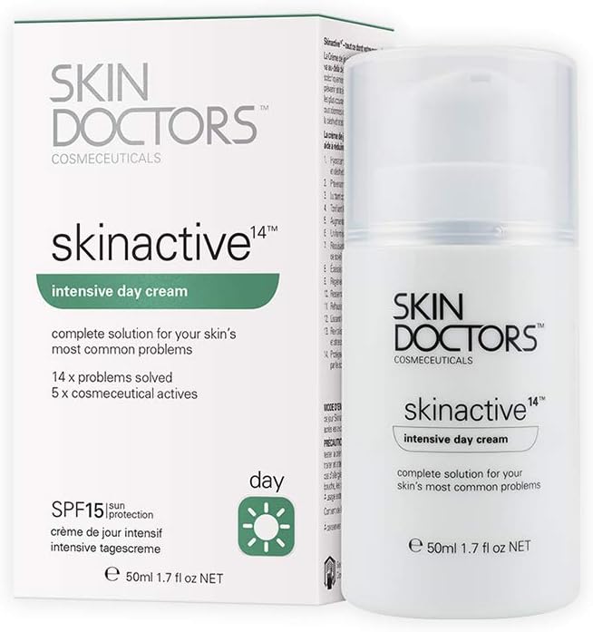 Skin Doctors Skinactive14 Intensive Day Cream 50ml SPF 15 Hydration Radiance