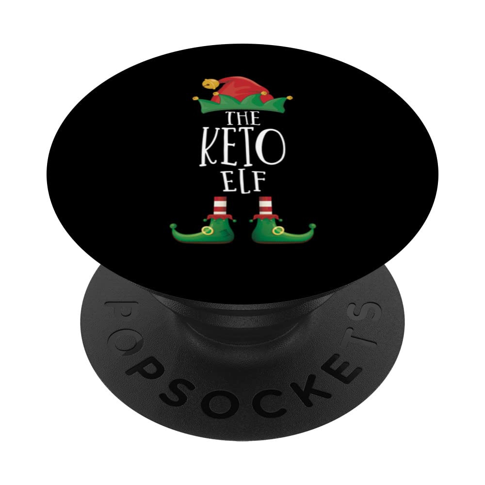 Keto Elf Shirt Family Matching Group Pajamas Christmas Elf PopSockets Swappable PopGrip