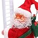 Howardee 1 Pcs Electric Climbing Ladder Santa Claus Christmas Figurine Ornament Decoration Gifts