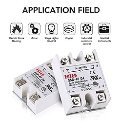 MYSWEETY 3PCS SSR-40DA Solid State Relay Single