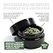 Masterdam Jars 50ml StashShield Ultraviolet Glass Jar - Smell-Proof Ultraviolet Storage Refillable Stash Jar Container Low Profile