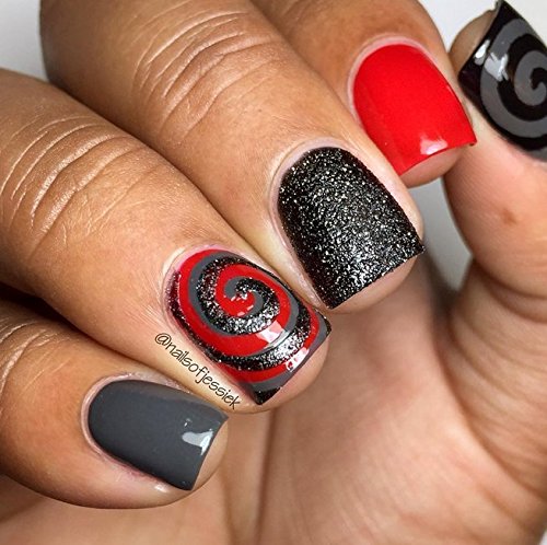 Easy Cyclones Nail Vinyls By Twinkled T - 1 Sheet of 50 (2 in Each Circle)