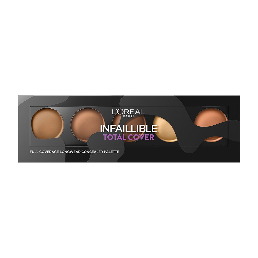 L'Oreal Paris Infallible Total Cover Concealer, 15 g, Palette Dark