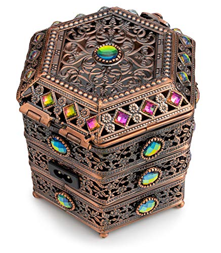 AM Regulator Electric Incense Burner - Oud Frankincense Resin Burner with Adjustable Timer & Storage Drawer