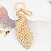 EASYA Animal Keychain Cute Charm Peacock Bling Crystals Rhinestone Handbag Purse Charm Key Chain Keyring Holder,Multicolor