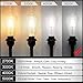 MAXvolador Edison Bulb, Dimmable Vintage LED Filament Light Bulbs Daylight White 5000K, 4W ST64 LED Lights 40W Equivalent, E26 Base, Pack of 12