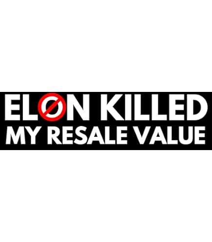 4 adesivi divertenti anti elon impermeabili per auto - I Bought This