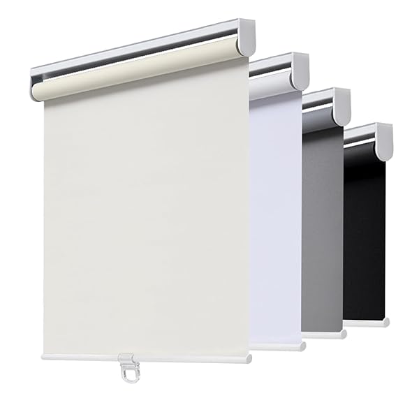 AOSKY CORDLESS ROLLER SHADES BLACKOUT BLINDS FOR WINDOWS...
