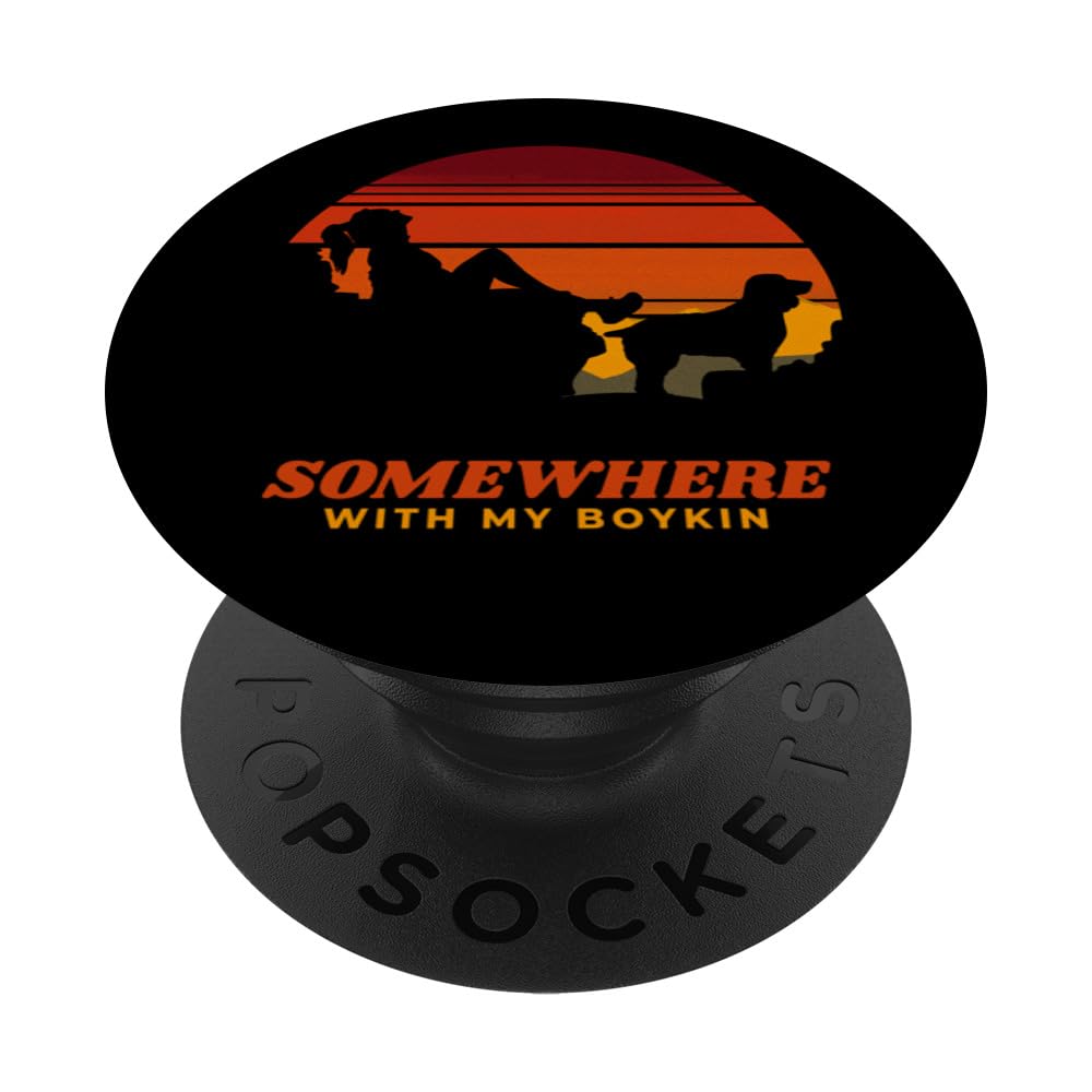 Somewhere With My Boykin Women's Outdoor Vintage PopSockets Swappable PopGrip