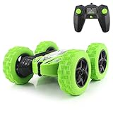 Fisca RC Car Remote Control Stunt Car, 4WD Monster Truck Double Sided Rotating Tumbling - 2.4GHz High Speed Rock Crawler Vehicle with Headlights for Kids Age 4, 5, 6, 7, 8, 9-12 Year Old
