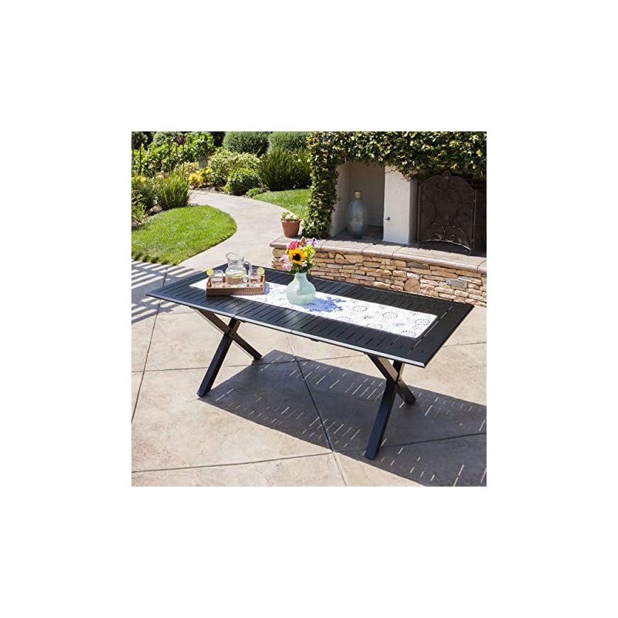 Christopher Knight Home Exuma Outdoor Expandable Cast Aluminum